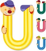 Janod clown letter - letter u - Afbeelding 2