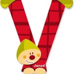 Janod clown letter - letter v