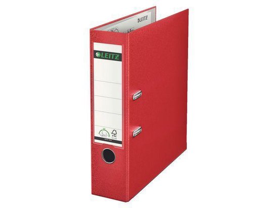 4002432359493 Ordner leitz 1010 180â° 80mm pp a4 rood - Afbeelding 1