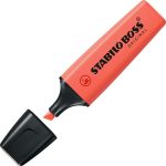 Markeerstift stabilo boss 70/140 pastel koraalrood