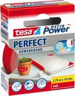 Textieltape tesa perfect 19mmx2.75m rood - Afbeelding 2