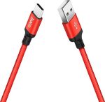 Hoco charge&synch usb-c cable red (1 meter)
