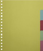 Tabbladen multo 7310700 a5 17r karton 5dlg ass - Afbeelding 2