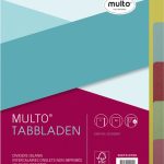 Tabbladen multo 7310700 a5 17r karton 5dlg ass