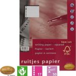 Interieur multo 17-gaats ruit 5mm 80gr 50vel