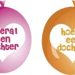 6 ballonnen trendy baby girl ...........