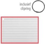 Flashcards a7 rood incl. clipring - Afbeelding 2