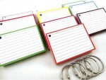 Flashcards a7 rood incl. clipring - Afbeelding 3