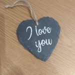 Hart steen + boodschap valent 2ass