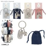 Letter sleutelhangers met beschermengel