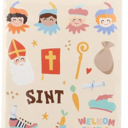 Sinterklaas stickervellen 4st.