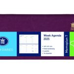 Agenda 2026 Ryam Memoplan 7 Mundior 7dagen/2pagina's landscape bordeau