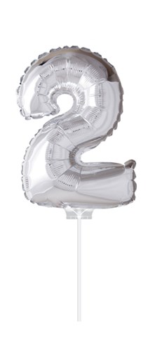 folie-ballon-cijfer-2-zilver-40cm-9256-nl-G.jpg FOIL BALLOON ""2"" SILVER 40 CM - Afbeelding 1