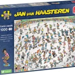 Jan van Haasteren - Skateboarden In De Bowl - 1000 stukjes puzzel