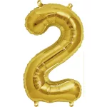 Folie ballon 2 goud 92 cm