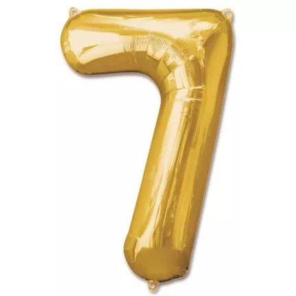 Folie ballon 7 goud 92 cm