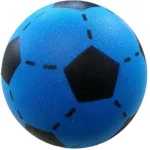 Soft voetbal 20cm blauw