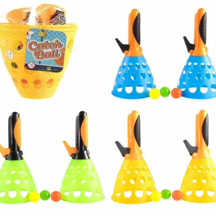 Vangbalspel 24cm met 3 ballen