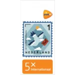 PostNL Echt hollands Postzegels Internationaal 5 stuks - Afbeelding 2