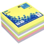 Info notes 75x75mm 400 blaadjes 5 kleuren