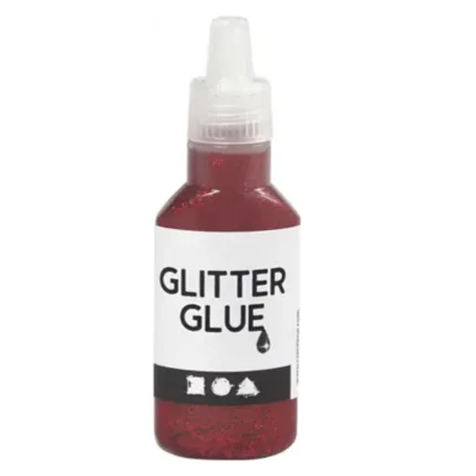 cc glitterlijm 25 ml rood