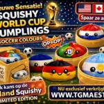 Squishy WK2026 voetbal dumplings 8,5cm